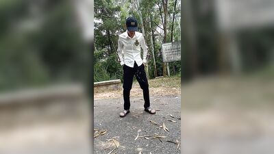 Asian Mess Boy - Cumming in Public and Peeing Uncontrollably!