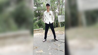 Asian Mess Boy - Cumming in Public and Peeing Uncontrollably!