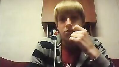 Delightful Danish Web-Cam Solo Wanker - Blond Boys Delight!