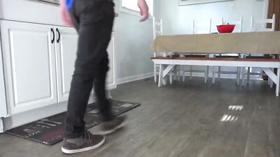 Tight Ends Fucking in Bathroom: Amateur Frat Guys Gay Porn Delight