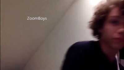 Curly Hair Boy Busts Out Again - An Amateur Gay Porn Video