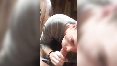 Gay Stepson Swallows All Dads Cum
