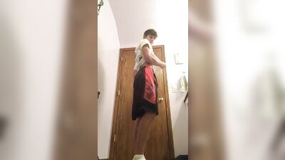 Twink Boy Strip Selfie in Bathroom, cute, ass shot: Explore the world of online web-camming with this sexy twink boy as he strips off and teases his audience with a sizzling solo selfie showcase!