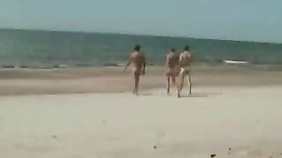 Beach Naked Boys: Amateur Blond Public Erotic Adventure