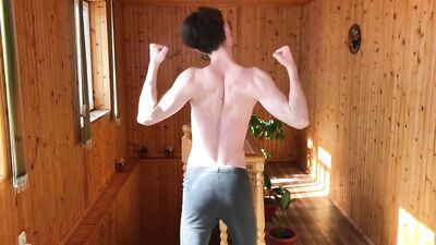 Stripping Twink Perfection: Cumshot Handjob Solo!