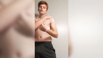 Gay Teasing Redhead Porn: Straight Boys Voyeur Thrill!