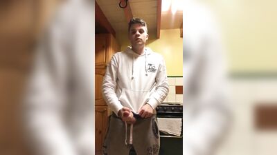 Young Twink Solo Show in Front of Webcam