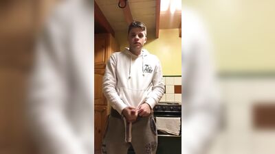 Young Twink Solo Show in Front of Webcam