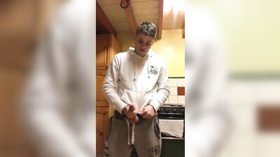 Young Twink Solo Show in Front of Webcam