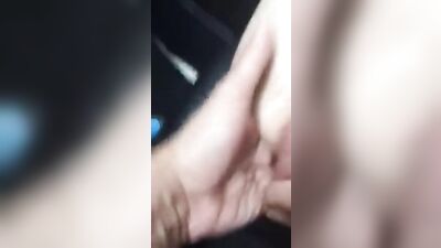 Finger the boy porn in the car till he cum