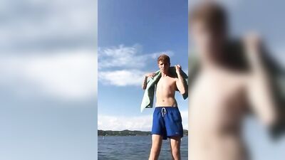 Outdoor Cum Shots: Blonde Boys Unleash Their Huge Porn Cocks!