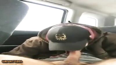 Huge cock self-sucking van boys sex