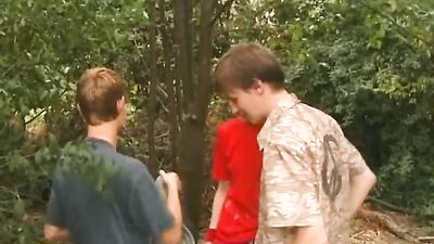 Young Threesome Turns Up the Heat in Bareback Cum Shots and Handjobs