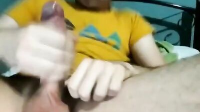 Young Latino Strokes His Big Dick on Webcam Until He Cums!
