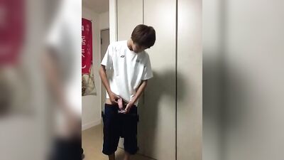 Asian Quickie with Big Dick Teen: A Dirty Jerk Session