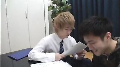 Auto School with Erotic Teacher: Big Asian Cocks Lesson!