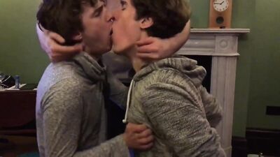 Double Dildo Kiss - Two Hot Guys Make Out with a Double-Ended Dildo!