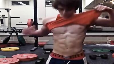 Hunk Muscle Flex Web-Cam: Frat Boy Delights