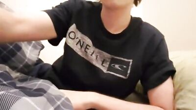 Cutie Cums Hard: Handjob Explosion!