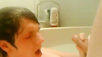 Gay Bathroom Orgy: Cum Shots Galore!