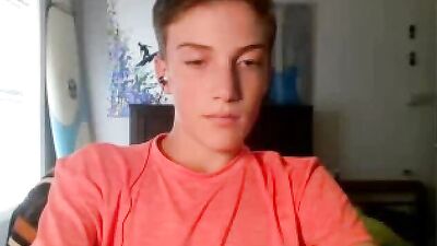 Surpfer Lad Strokes: Web-Cam Solo Explosion!