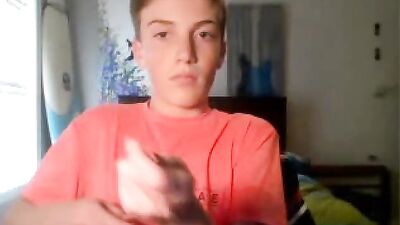 Surpfer Lad Strokes: Web-Cam Solo Explosion!