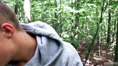 Blondies Woodland Bareback Adventure - Gay Porn Video