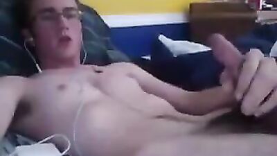 Hairy-legged Boy Cumshot Delight: Webcam Amateur Solo Adventures!