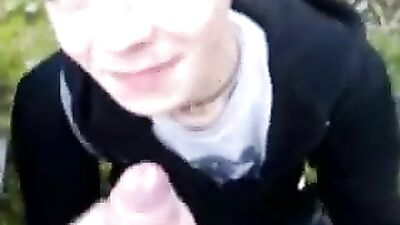 German Teens Public Cum Licking Adventure