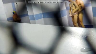 Gangbang in Public Showers - Two Hot Boys Get Naughty!