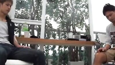 Japanese Kento Gets Double Fucked by Handsome Strangers!