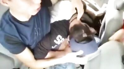 Car Boys Oral Play: Amateur Bareback Frenzy!
