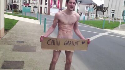 French Jackass Naked Free Hugs Adventure