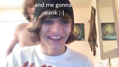 Twins Jerk each Other Cums Again: Web-Cam Amature Cum Shots