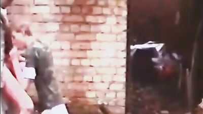 Behind the Woodshed: Vintage Bareback Blond Action