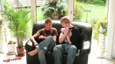 Gay Bareback Explosion: Two Blonde Guys Unleashed!