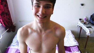 Cute Bareback Boy - Action Ass Play!