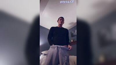 Gigantic UK Sport Lad Unleashes His Monstrous Cock!