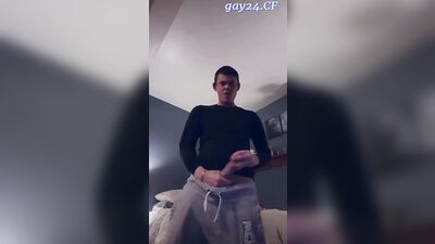 Gigantic UK Sport Lad Unleashes His Monstrous Cock!