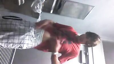 Gay Burger King Amateurs Masturbate in Public!