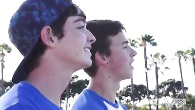 Big Dicked Twink Bareback: Double Penetration Heat - Gay Porn Video