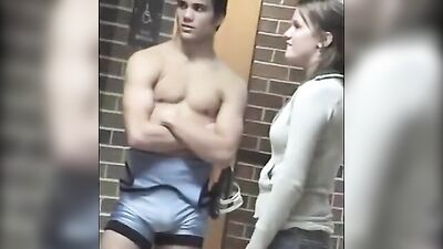 Muscle Men Match: Happy Wrestlers Meet Their Match!