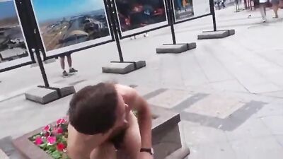 Outdoor Nude Amateur Boy Adventure: Exploring Moscows Public Spaces!