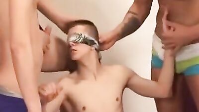 Bareback Swivel Chair Fun - The ultimate bareback group sex experience in a swivel chair!