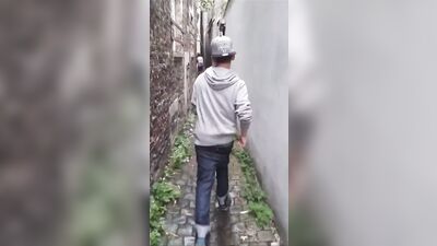 Sagging for Sale! - Blond Boys Fetish Public Outside