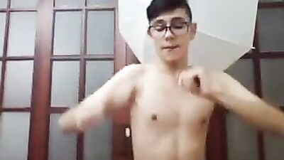 Cum Licking Cam Lads First Web-Cam Experience!