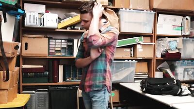 Lad Caught Stealing - Action Bareback Facial Cum Shots