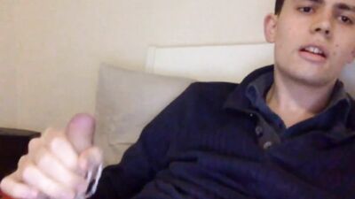 Latino Cum Shot Handjob - Horny Boy Returns!