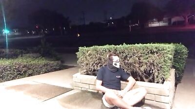 Gay Masked Public Jerk-Off Teen Porn!