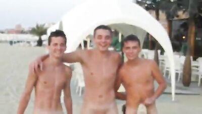 Russian Boys on the Beach! Blond Fun Straight Boys - Gay Porn Video